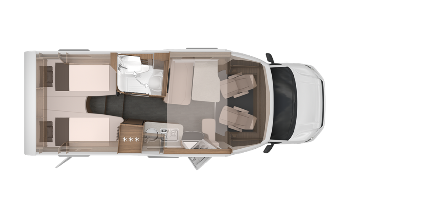 KNAUS VAN WAVE VANSATION VW 2024 Grundriss 640 MEG